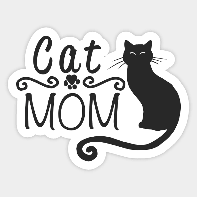 Cat mom Sticker by Shyflyer